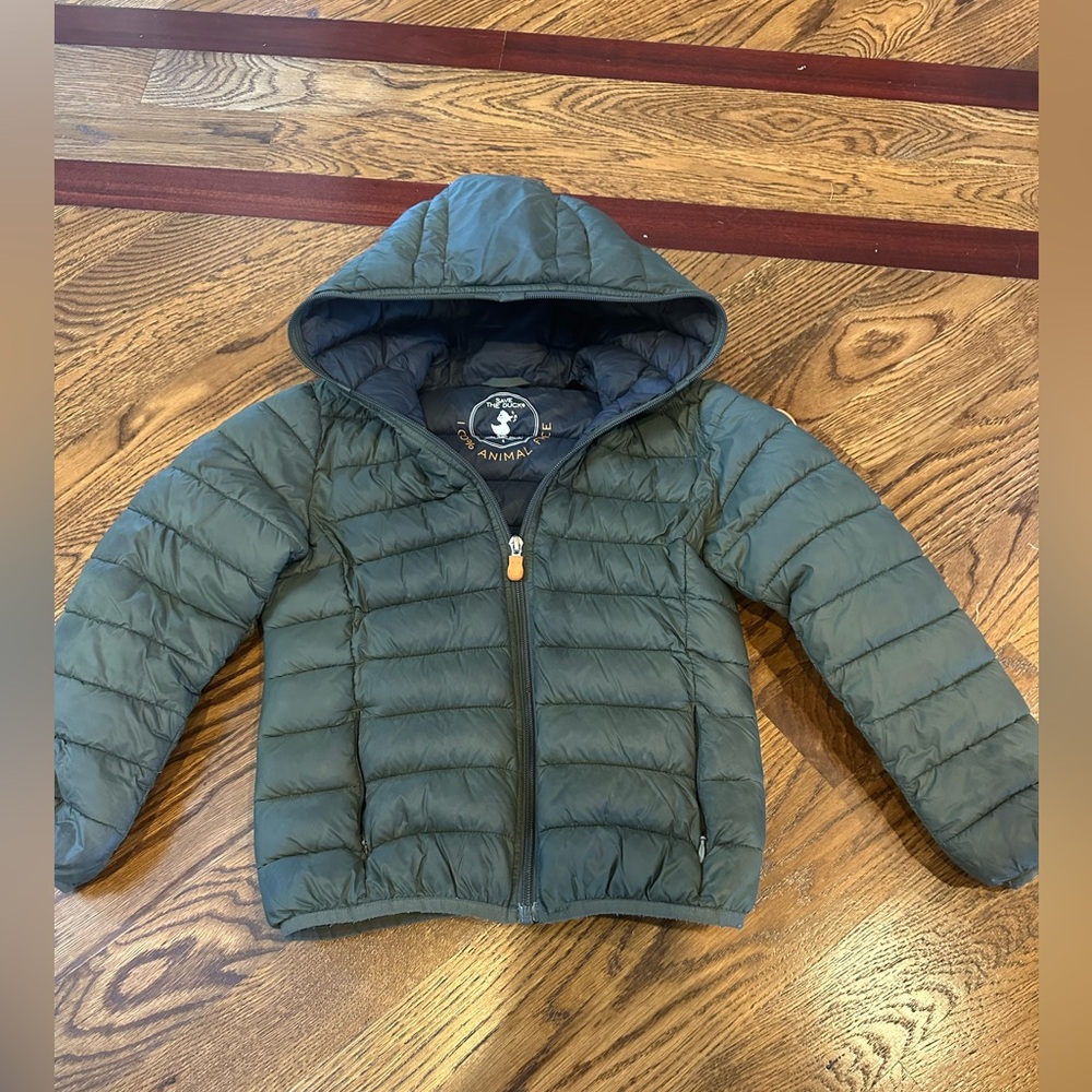 SAVE THE DUCK Olive Puffer Jacket